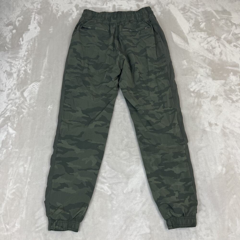 Athleta Pants Womens 4 Green Camo Brooklyn Textured Lined Jogger Athleisure - Picture 10 of 12